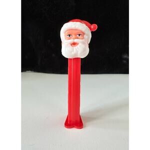 Vintage 1980's Santa Claus PEZ Dispenser w/ Feet & Eyes Open, Made In Slovenia